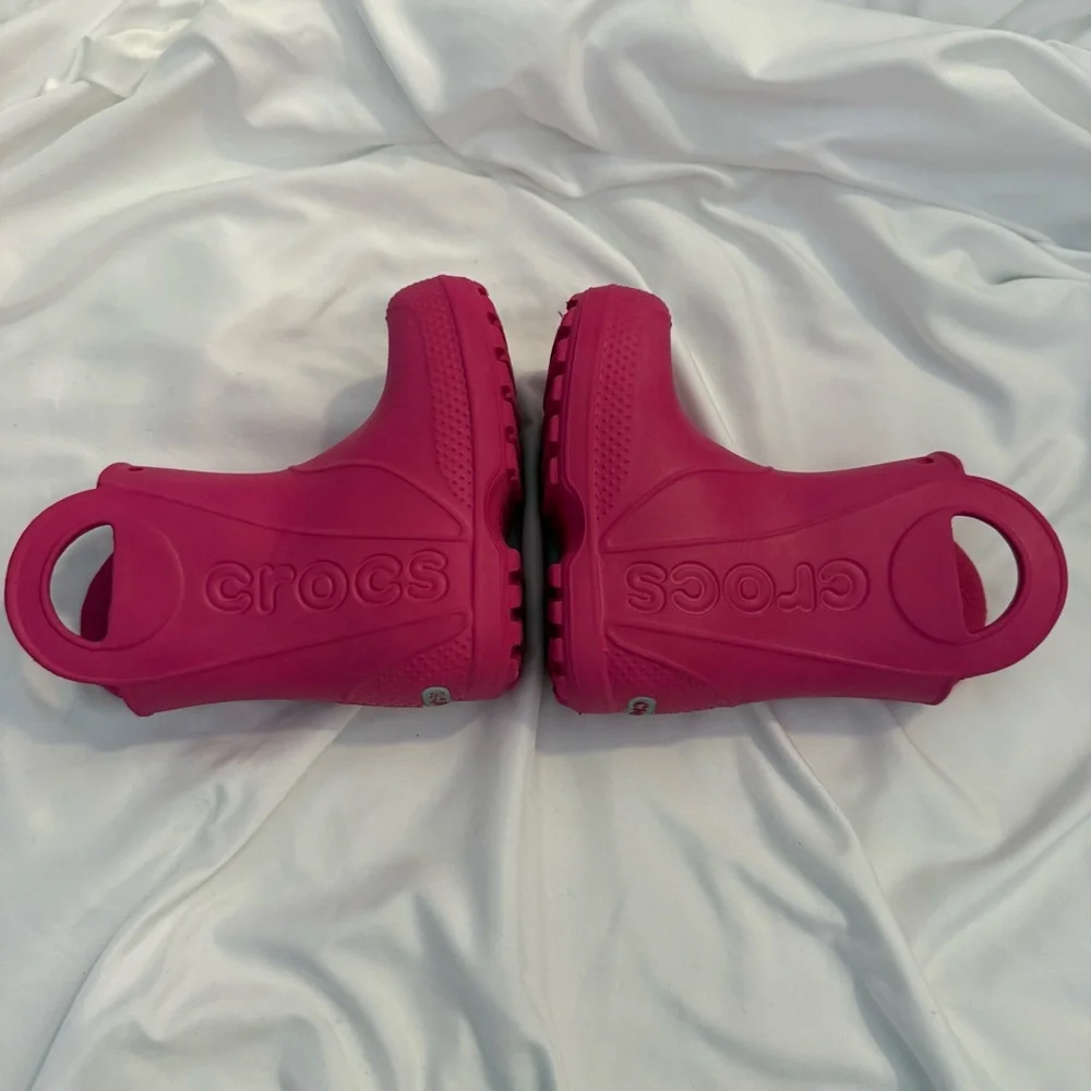 Like New Crocs Kids Handle It Toddler Rain Boots in Candy Pink